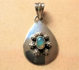 Pendentif Opale argent