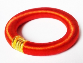 Bracelet indien orange