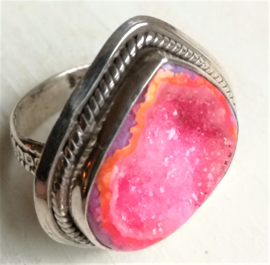 Ring Agaat roze