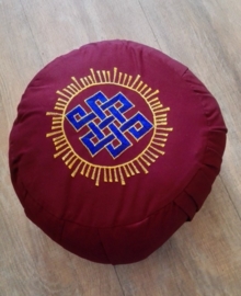 Coussin de méditation nœud infini​