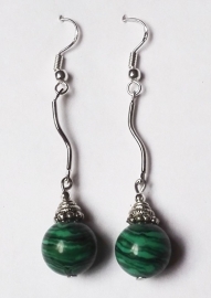 Boucles d`oreilles Malachites