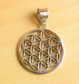 Hanger 'Flower of Life' zilver