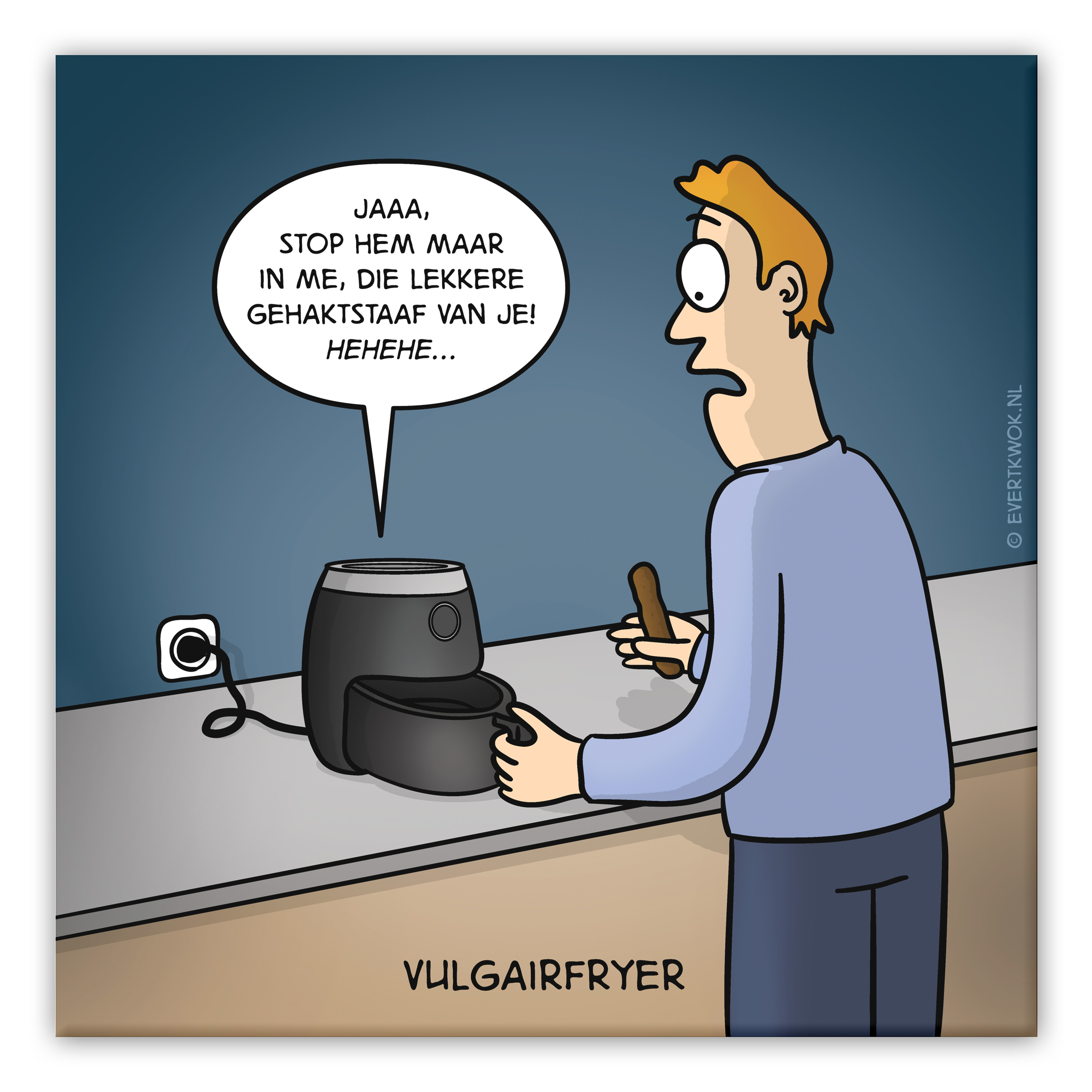 Tegeltje Vulgairfryer