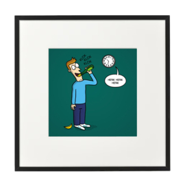 Kunstdruk 'Klok klok klok'
