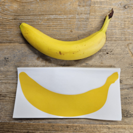 3x banaan container sticker