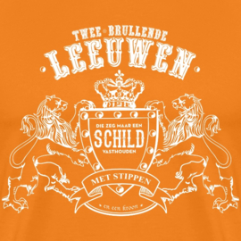 Twee brullende leeuwen