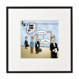 Kunstdruk 'Kort geding'