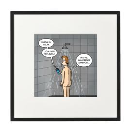 Kunstdruk 'Kalmerende shampoo'