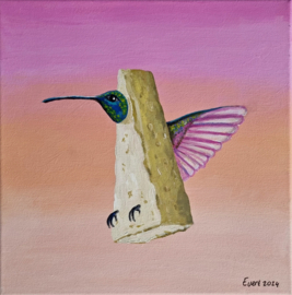 Schilderij Kolibrie