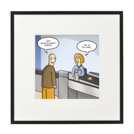 Kunstdruk 'ID-kaart'