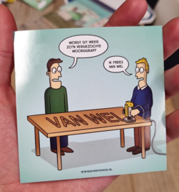 Cartoonsticker 'Ik vrees van wel'