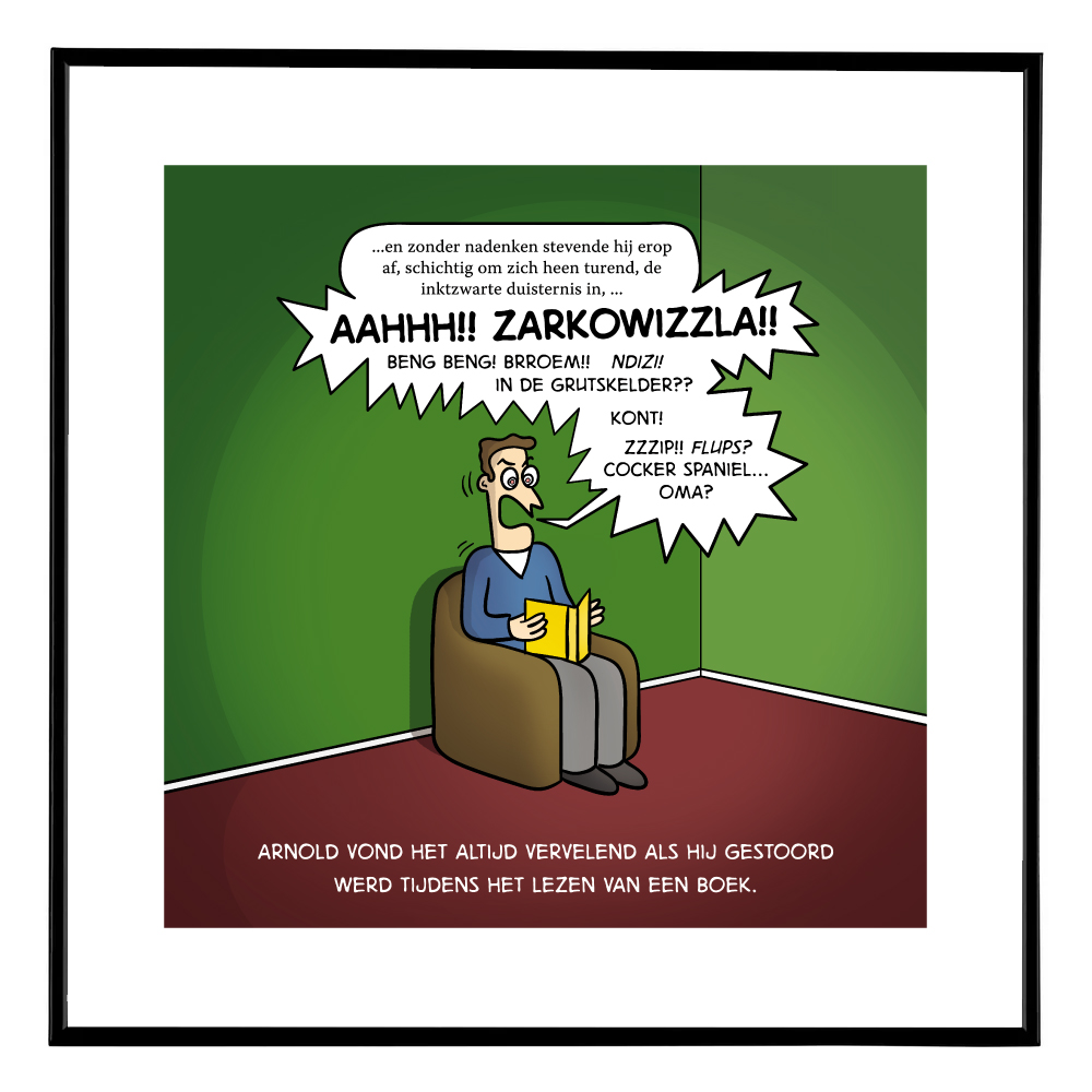 Kunstdruk XL 'Gestoord'