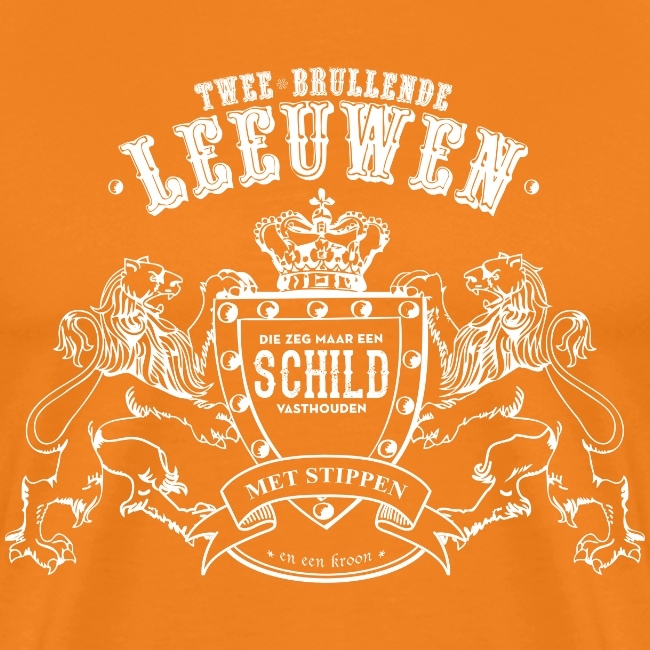 Twee brullende leeuwen