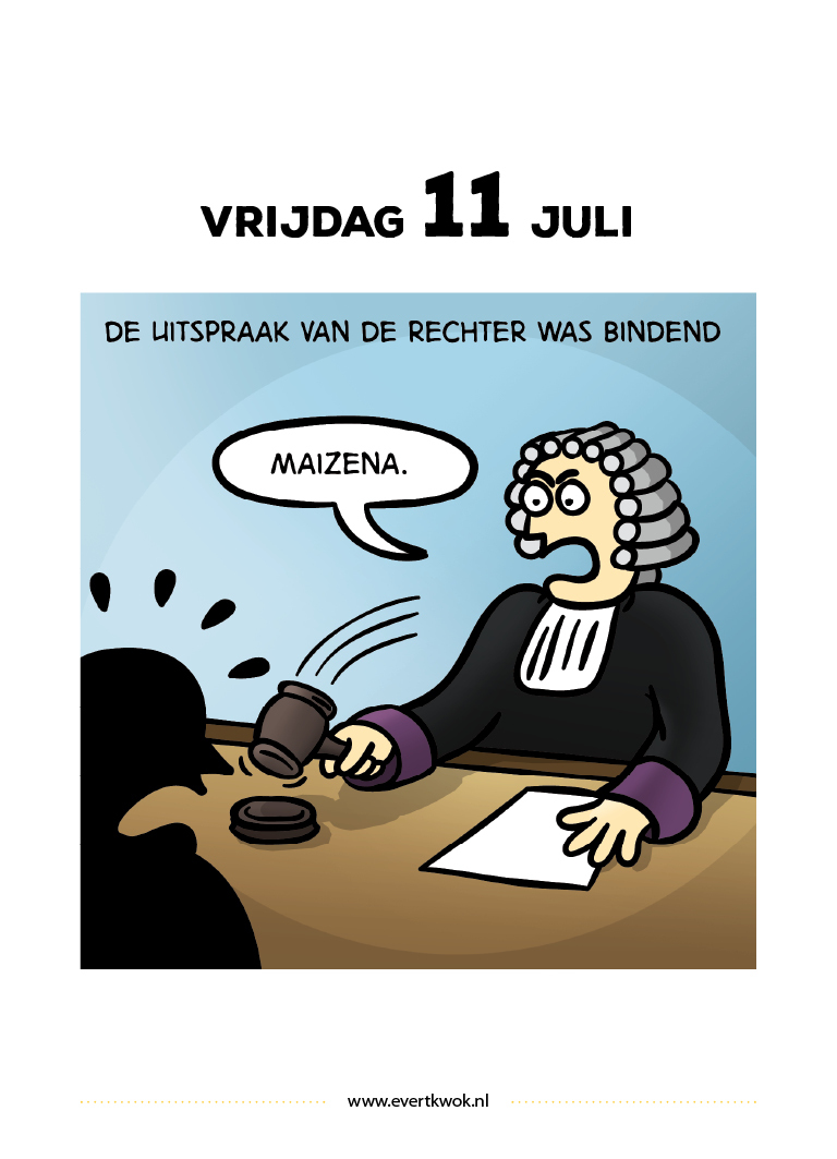 Evert Kwok cartoon bindende uitspraak