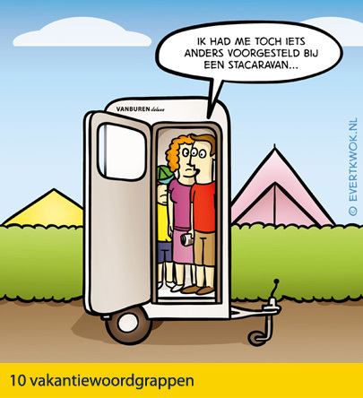 Vakantie cartoons Evert Kwok