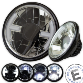 7 "koplamp insert LED Helder glas | E-keur