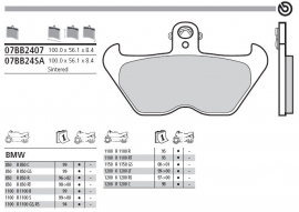 Remblokken  tbv BMW R850 R1100 R1150GS K1200 FRONT Brembo 07BB2407
