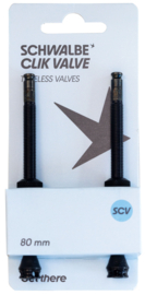 Tubeless ventiel Schwalbe SCV 60 mm (2 stuks)