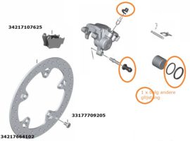 Remonderhoud  kit Achter BMW S 1000 R | HP4 | C1 | F 650 / 700 / 800 / 900 | Aprillia ea