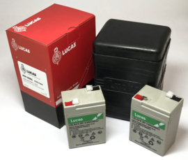 Accu Lucas Battery Box Lucas PU7D type incl 2 accu's