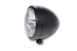 130mm Koplamp LED Mat zwart o.a. Scrambler | Caféracer | E-keur