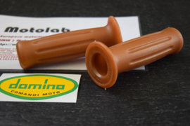 Domino | Tommaselli Handvatrubber SET 22mm BRUIN Vintage | Retro