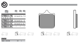 Remblokken Brembo 07BB33SC  BMW S1000R (R) Brembo VOOR 