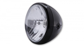 7 Inch Koplamp  Reno  Zwart |  H4 Helder glas | E-keur