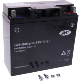 Accu 51913 BMW R2V 12V 22Ah GEL | AGM G12-22 G19 R65-R1200 OEM 61212346800