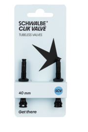 Tubeless ventiel Schwalbe SCV 40 mm (2 stuks)