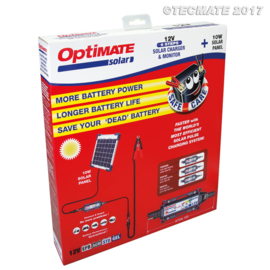 Tecmate Optimate Solar 0,83A (3-5 A pulse) with 10W panel