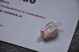 Benzinefilter  Plexiglas  5.5mm aansluiting