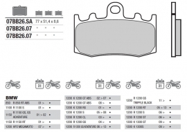 Remblokken BMW R850 RT ABS | R1200 R/GS  FRONT Brembo  07BB2607