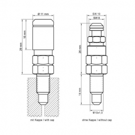 Stahlbus Ontluchtingsnippel M10x1.0 16mm BMW | Guzzi