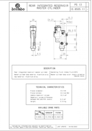 Rempomp Brembo 13mm Voet | Hoofdrem