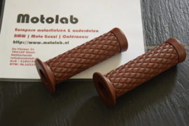 Handvatrubber SET 22mm "ruit" BRUIN | Chocolate