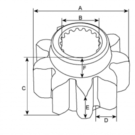 Ringwiel Valeo D6RA7 | 15 | OEM 133954