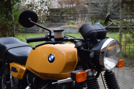 Spiegel BMW R2V R90S style Mat Zwart  Rechts 25mm BUMM