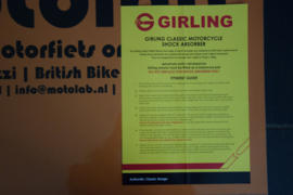 Schokbreker SET Girling  Shrouded BSA | Ariel | Triumph| BMW