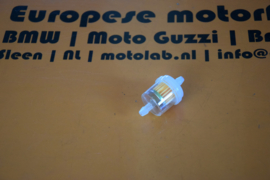 Benzinefilter  Plexiglas | papierfilter  6-7 mm aansluiting