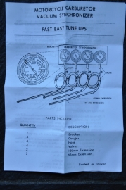 Synchroon tester voor 2 Cylinder o.a. BMW | Moto Guzzi | Honda CX500