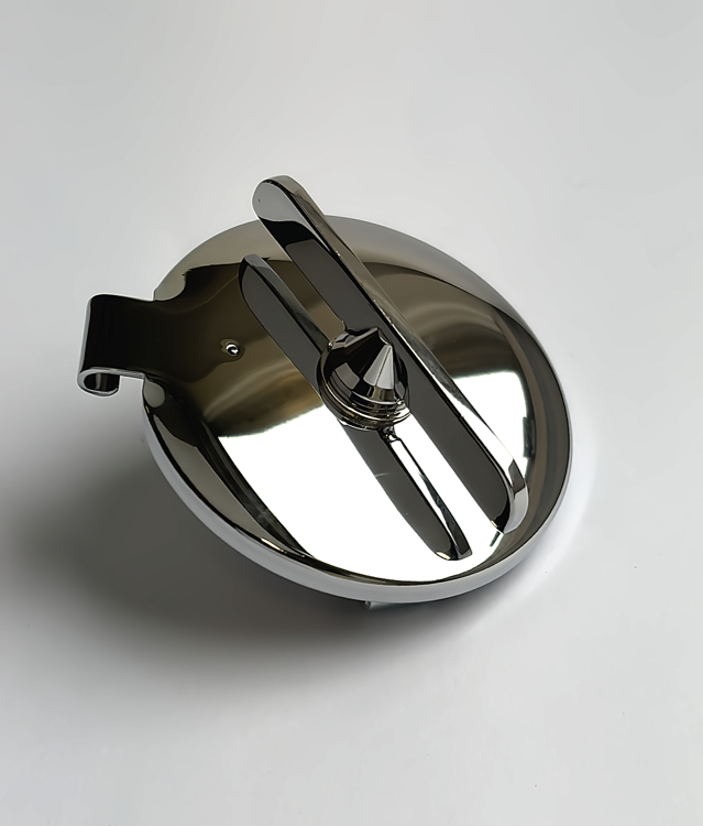 Tankdop 2-1/2" chroom wing model o.a. BSA GoldStar