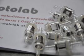 Benzinefilter  Plexiglas Karcoma 6mm aansl.