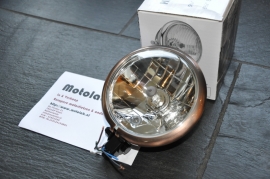 5 3/4  Inch koplamp H4 Mat zwart/Koper o.a. Scrambler | Caféracer | E-Keur