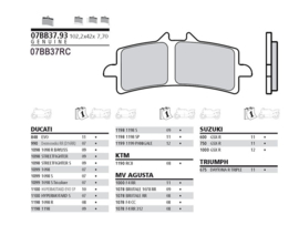 Remblok KTM Brembo 07BB3793