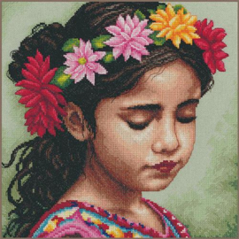 PN-0206850 Telpakket kit Mijn dahlia hoofdband ca. 29x29cm