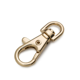 Karabijnhaak 7x38mm new gold