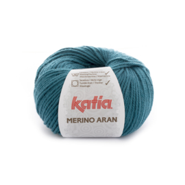 Merino Aran 056 Petrolblauw