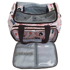 Exclusieve tas voor handwerk Ecru Blauw