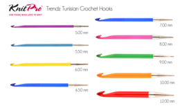 Tunische haaknaalden Trendz kunststof